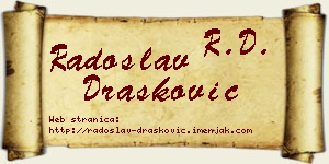 Radoslav Drašković vizit kartica